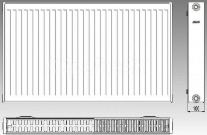 Lacny radiator Korad Kompakt 22K 600